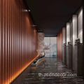 170x20 มม. กันน้ำ WPC Grille Cladding Wall Wall Panel